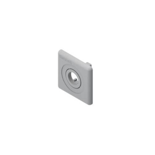 Tampa 40x40 com Furo D12.5 Cinza