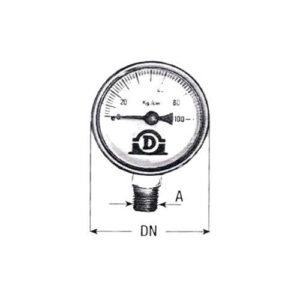 Manómetro DN43 100BAR - Image 1