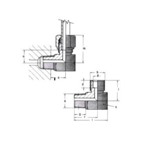 Terminal 90G D4mm M8x1 - Image 1