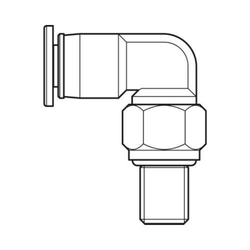Terminal 90G Orientável Baixo M6 D6